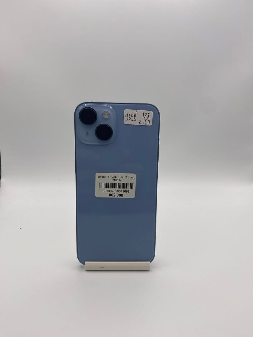 iphone 14 thường 128G bản quốc tế màu xanh Blue